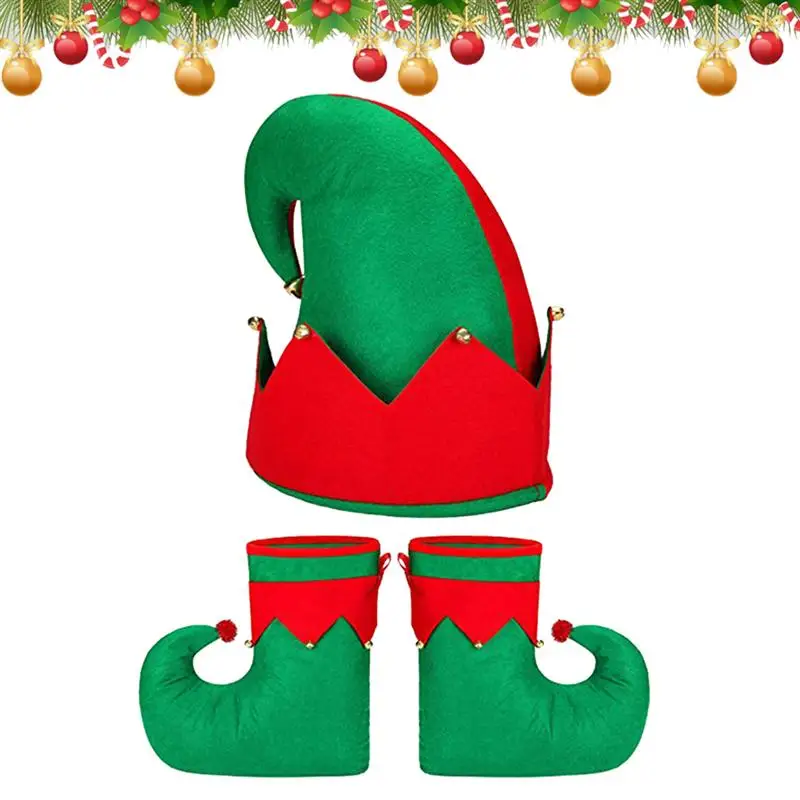 Christmas Elf Hat Shoes The Bell Adult Kids Wearable Elf Boots Xmas Costume Accessories Christmas Hat Prom Elf Red Green Suit
Christmas Elf Hat Shoes The Bell Adult Kids Wearable Elf Boots Xmas Costume Accessories Christmas Hat Prom Elf Red Green Suit