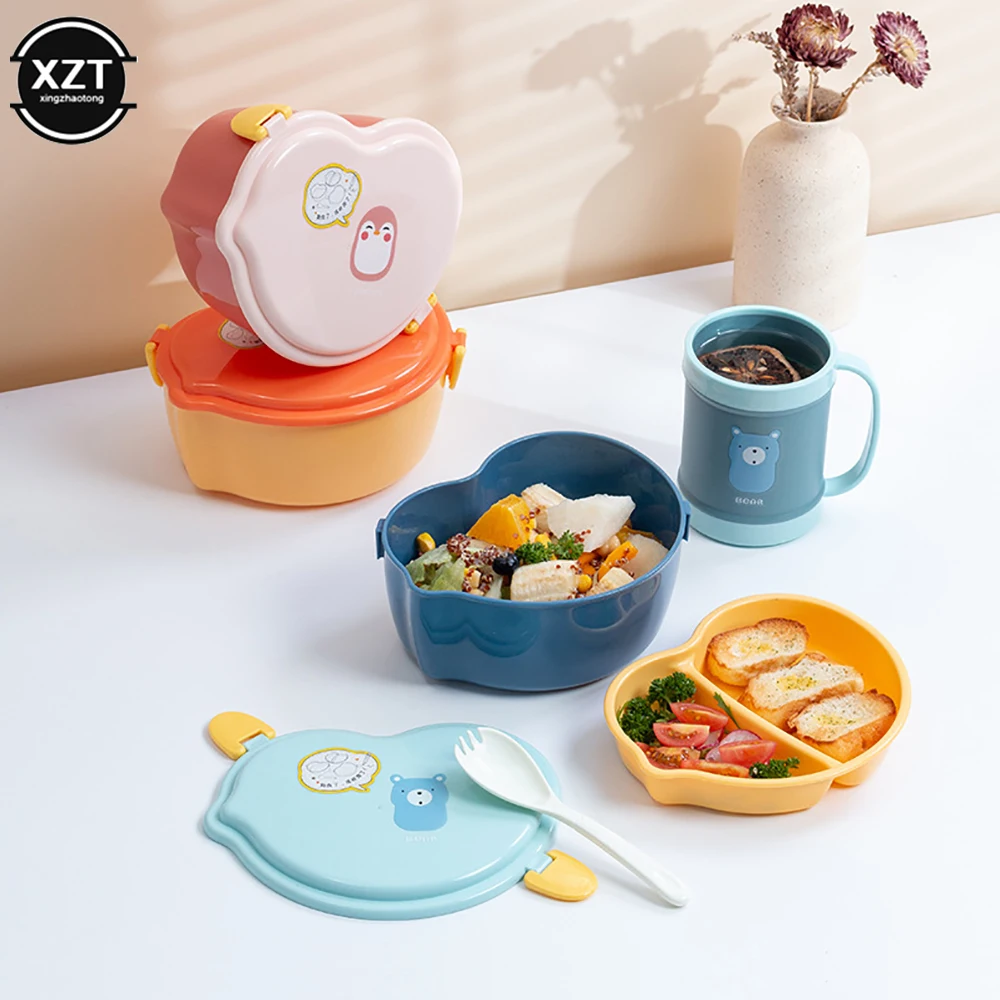 Portable Lunch Box for Kids With Fork Cute Cartoon Chick Double-layer Lunch Bags Microwaved To Heat School Office Bento Box
Portable Lunch Box for Kids With Fork Cute Cartoon Chick Double-layer Lunch Bags Microwaved To Heat School Office Bento Box