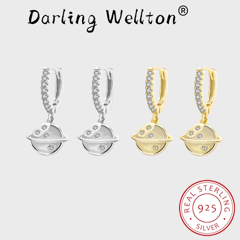 Fashion 18K Gold Two Tone Round Globe Diamond Crystal Earrings For Women Original Sterling Silver Valentine's Day Gift Jewelry
Fashion 18K Gold Two Tone Round Globe Diamond Crystal Earrings For Women Original Sterling Silver Valentine's Day Gift Jewelry