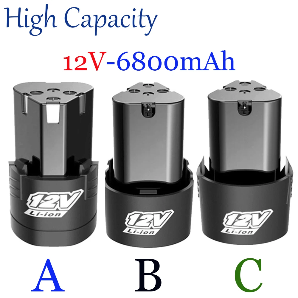 High Capacity 12V 6800mAh Universal Rechargeable Battery For Power Tools Electric Screwdriver Electric drill Li-ion Battery
High Capacity 12V 6800mAh Universal Rechargeable Battery For Power Tools Electric Screwdriver Electric drill Li-ion Battery