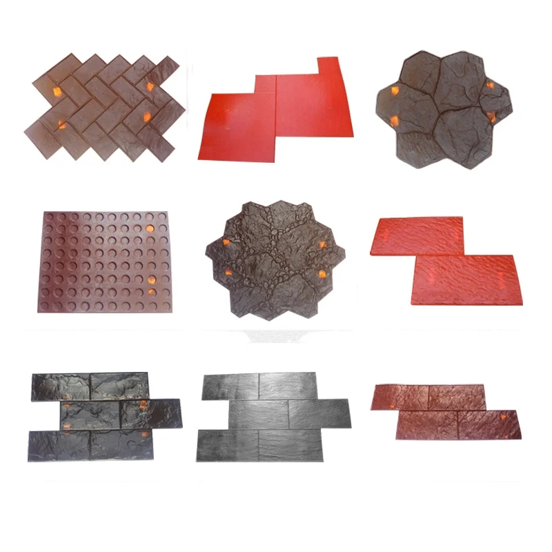 Color Pressing Die Embossing Mold Concrete Floor Pavement Embossing Material Bionic Stone Cutting Rock Embossing Mold
Color Pressing Die Embossing Mold Concrete Floor Pavement Embossing Material Bionic Stone Cutting Rock Embossing Mold
