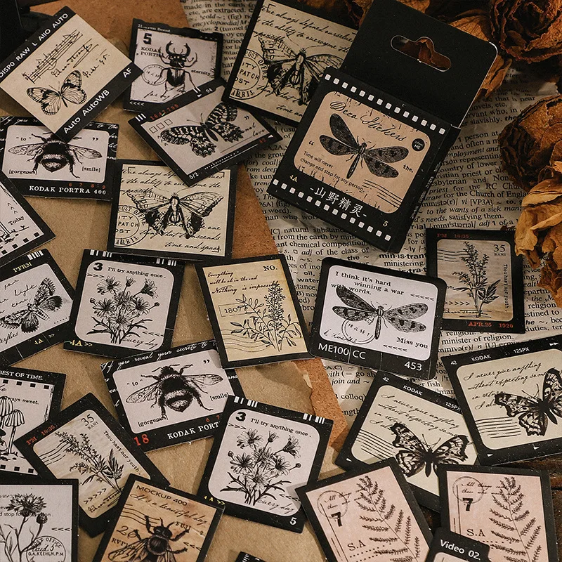 46 pcs/box Retro insect flower Deco Sticker for Journal Diary Phone Notebook Journal Planners DIY Art Craft Decoration Supplies
46 pcs/box Retro insect flower Deco Sticker for Journal Diary Phone Notebook Journal Planners DIY Art Craft Decoration Supplies