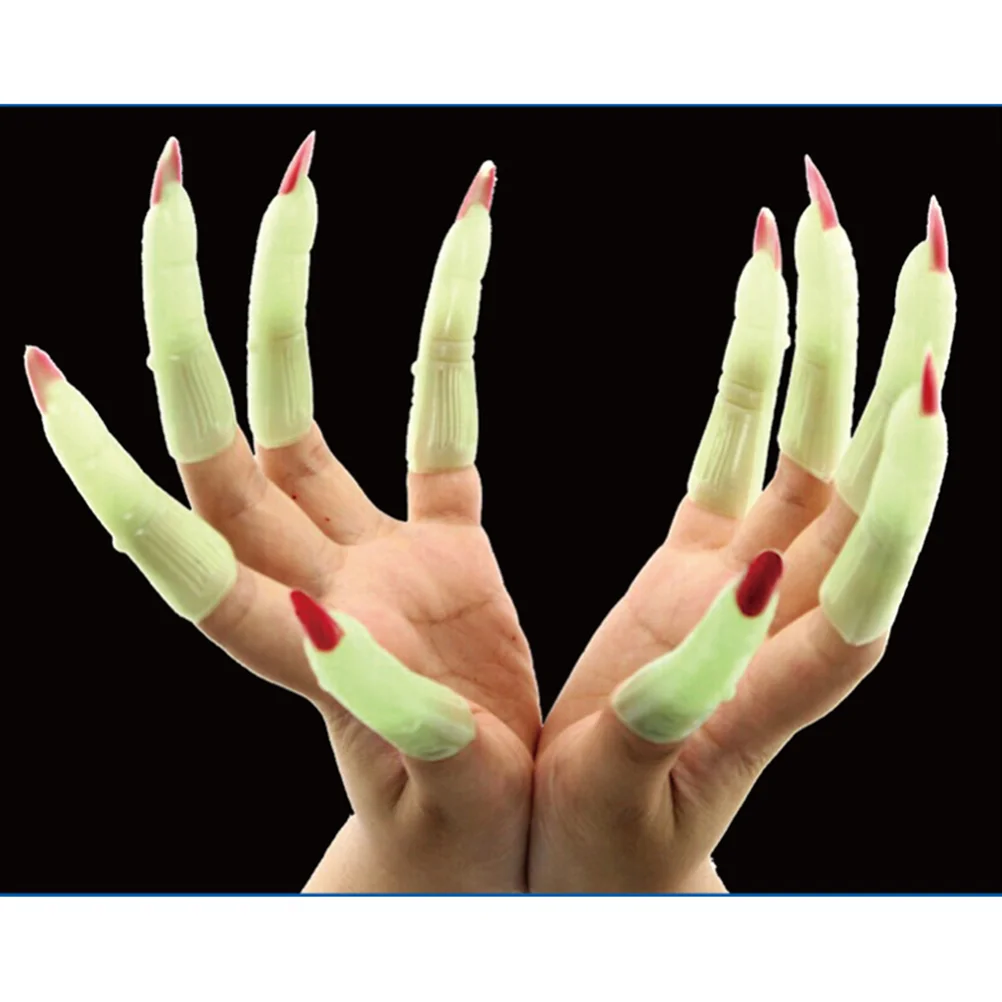 50Pcs Witch Fingers, Luminous Glow in The Dark Finger Nails Scary Witch Fingers Set for or Party Costume Accessories|
50Pcs Witch Fingers, Luminous Glow in The Dark Finger Nails Scary Witch Fingers Set for or Party Costume Accessories|