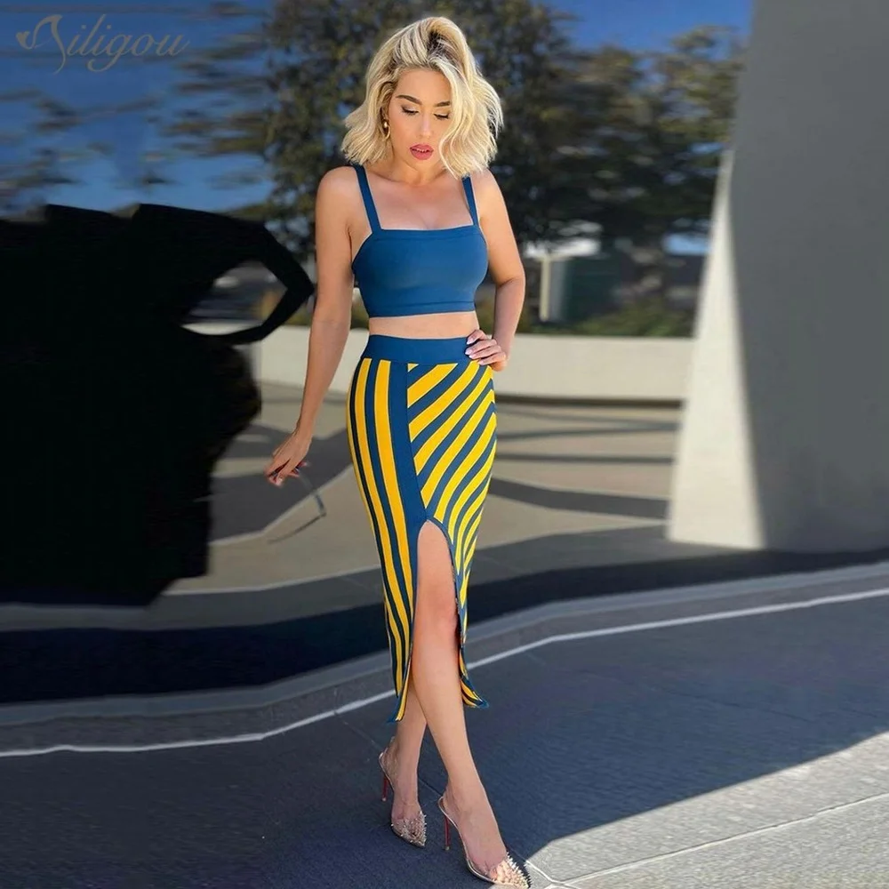 Ailigou Ladies Stripe Suit 2-Piece Bandage Suit 2021 New Arrival Sexy Two-Piece Suit Women'S Two-Piece Jacket And Skirt Suit
Ailigou Ladies Stripe Suit 2-Piece Bandage Suit 2021 New Arrival Sexy Two-Piece Suit Women'S Two-Piece Jacket And Skirt Suit