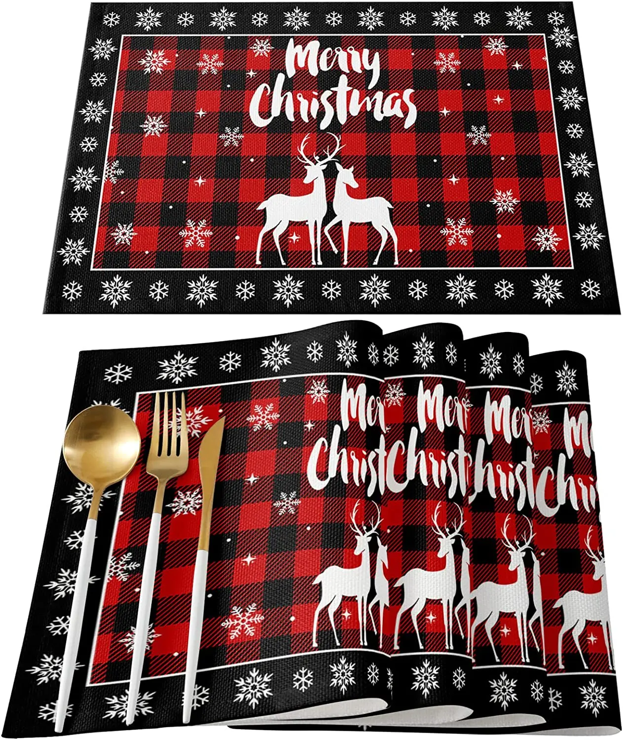 Placemats Set of 4 Merry Christmas Reindeer Place Mats Washable Place Mats Heat Resistant Holidays Table Mats for Dining Kitchen
Placemats Set of 4 Merry Christmas Reindeer Place Mats Washable Place Mats Heat Resistant Holidays Table Mats for Dining Kitchen