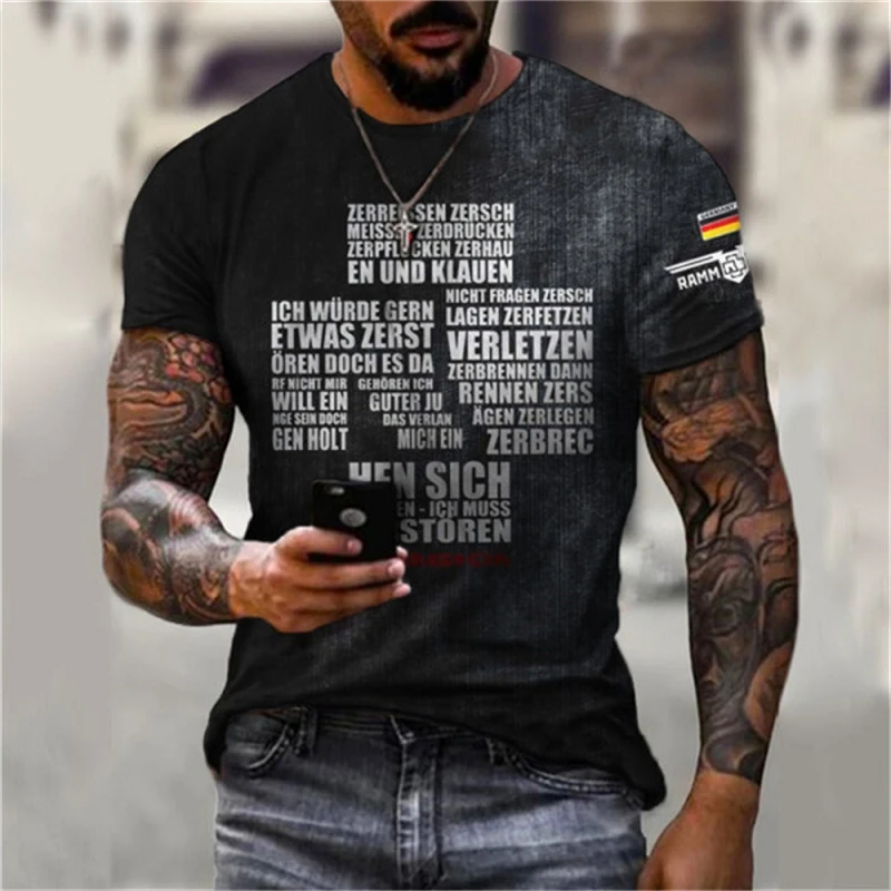 2022 Summer New Men's Tshirt Personality Fashion Vintage Trend 3D Printed Tshirt Men's Designer Clothing Oversized Short Sleeve
2022 Summer New Men's Tshirt Personality Fashion Vintage Trend 3D Printed Tshirt Men's Designer Clothing Oversized Short Sleeve