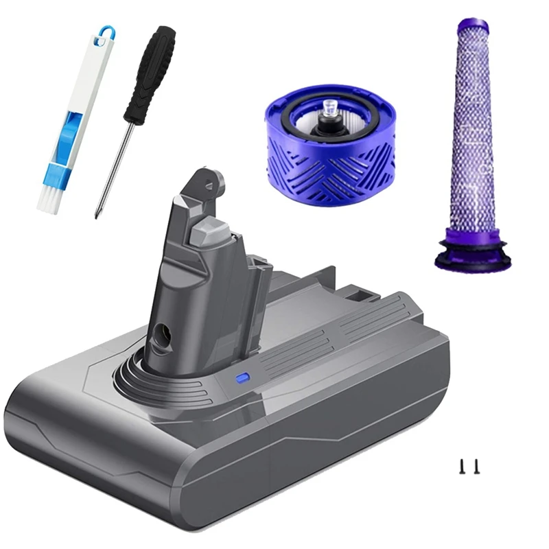 21.6V V6 DC62 Battery Adapter+Filters Full Kit Replace for Dyson V6 SV04 SV03 DC58 DC59 DC61 DC74 Animal DC72 Vacuum
21.6V V6 DC62 Battery Adapter+Filters Full Kit Replace for Dyson V6 SV04 SV03 DC58 DC59 DC61 DC74 Animal DC72 Vacuum