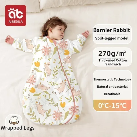 Детский спальный мешок AIBEDILA для новорожденных Детские Товары для новорожденных Термостатические повязки на ноги Осень-Зима Детские мешки для детей