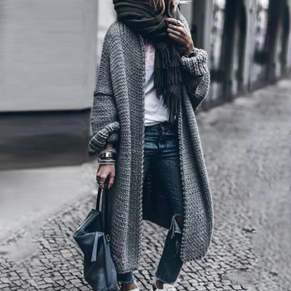 2023 Winter Women's Cardigan Sweater Outwear Coat Vintage Female Ladies Cardigan Coat Autumn Loose Fashion Long Knitted Coat
2023 Winter Women's Cardigan Sweater Outwear Coat Vintage Female Ladies Cardigan Coat Autumn Loose Fashion Long Knitted Coat