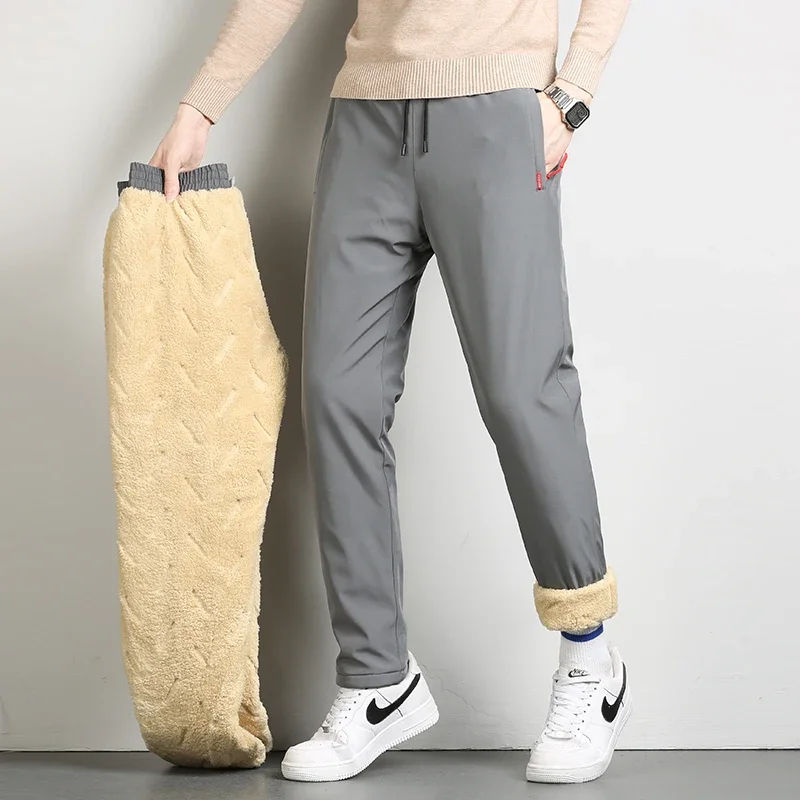 New Men's Winter Lambswool Warm Cotton Sweatpants Men Outdoor Leisure Thickened Jogging Drawstring Pants High Quality Pants Men
New Men's Winter Lambswool Warm Cotton Sweatpants Men Outdoor Leisure Thickened Jogging Drawstring Pants High Quality Pants Men
