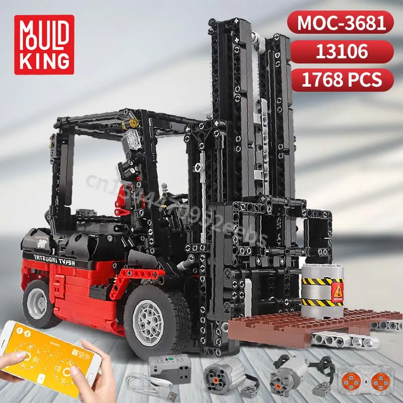 

High-tech Custom Forklift Mk II Toy Car MOULDKING 13106 MOC-3681 Building Model Kit Educational Toys for Boys Bricks Blocks Gift
