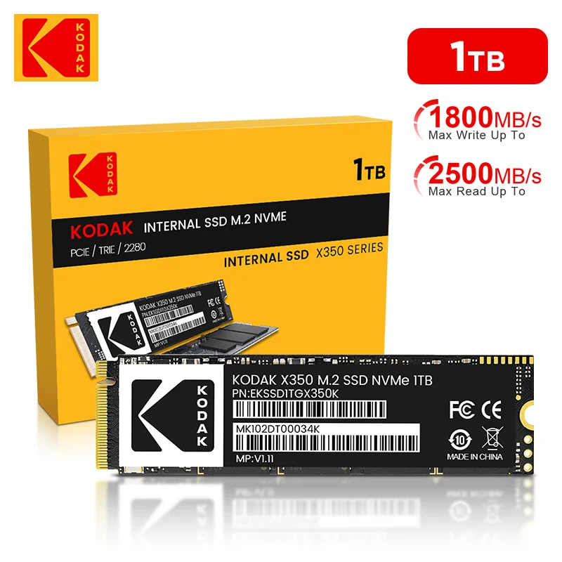 Внутренний твердотельный накопитель Kodak PCIe NVME, жесткий диск 256 ГБ, 512 ГБ, 1 ТБ, твердотельный накопитель 128 ГБ, 2500 Мб/с, Gen3 x4 m.2, диск для ноутбуков и настольных компьютеров
Внутренний твердотельный накопитель Kodak PCIe NVME, жесткий диск 256 ГБ, 512 ГБ, 1 ТБ, твердотельный накопитель 128 ГБ, 2500 Мб/с, Gen3 x4 m.2, диск для ноутбуков и настольных компьютеров