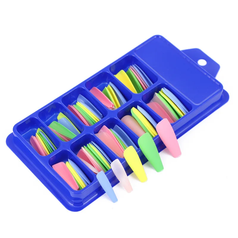 100 шт./коробка, накладные ногти, 5 цветов в 1 
100 шт./коробка, накладные ногти, 5 цветов в 1