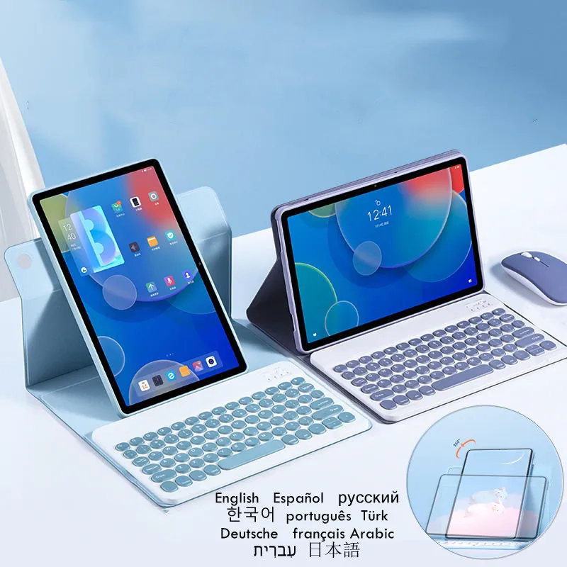 

Клавиатура для iPad 9-го поколения с функцией вращения на 360 градусов, чехол Funda для iPad 10, 2, 7, 8, 9 поколения, клавиатура с испанской, французской, Арабской раскладкой