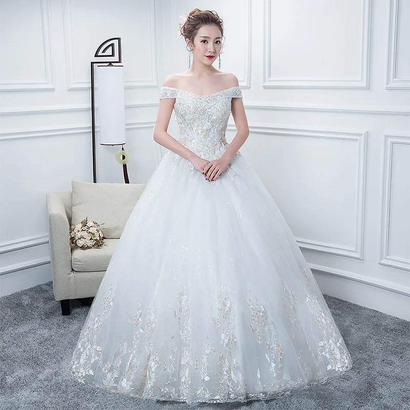 Factory Direct Sales White Fashion off-Shoulder Wedding Dress Lace Slim Slimming Studio Princess Style One Piece Dropshipping
Factory Direct Sales White Fashion off-Shoulder Wedding Dress Lace Slim Slimming Studio Princess Style One Piece Dropshipping