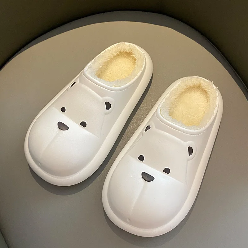 Winter Waterproof Women EVA Non-slip Slippers Warm Clogs Female Plush House Cartoon Slippers Indoor Outdoor Flip Flops Men Shoes
Winter Waterproof Women EVA Non-slip Slippers Warm Clogs Female Plush House Cartoon Slippers Indoor Outdoor Flip Flops Men Shoes