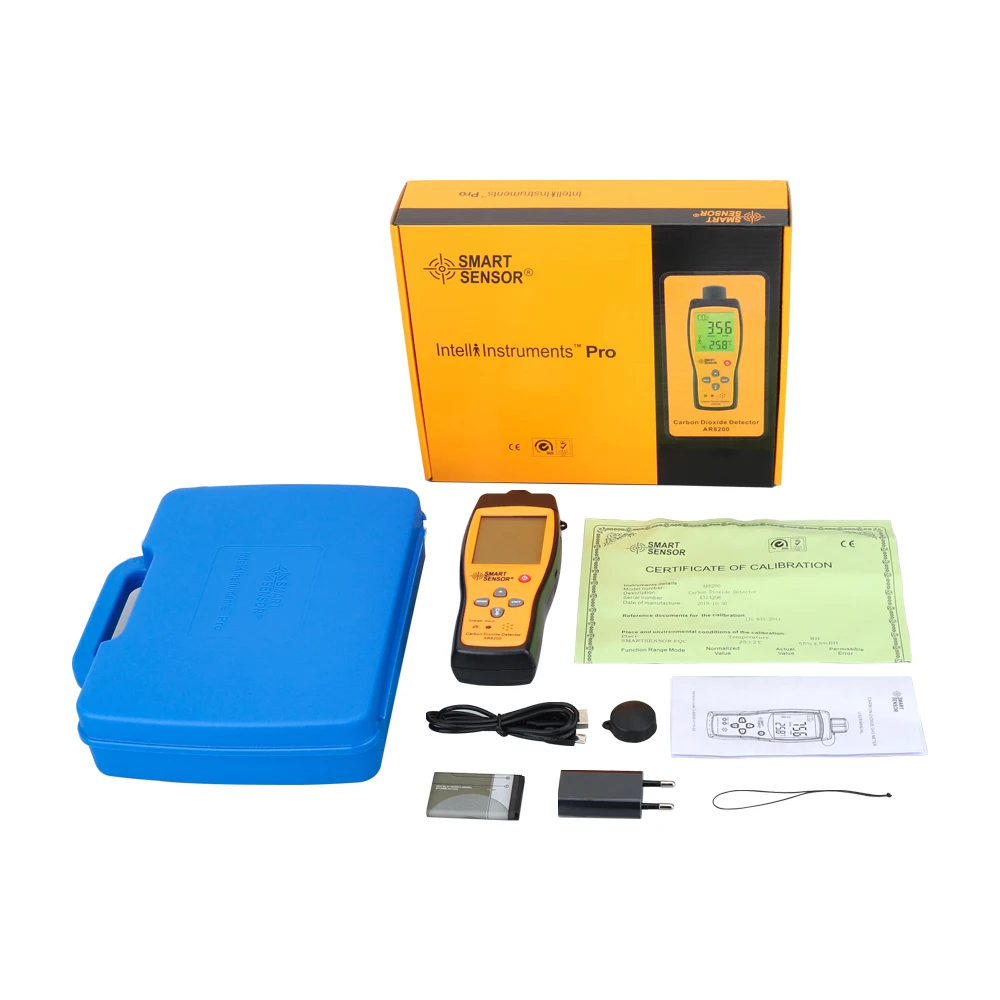 Professional Gas Analyzer CO2 Meter Monitor Gas Detector Carbon Dioxide Detector Indoor Air Quality Monitor CO2 Tester AR8200
Professional Gas Analyzer CO2 Meter Monitor Gas Detector Carbon Dioxide Detector Indoor Air Quality Monitor CO2 Tester AR8200