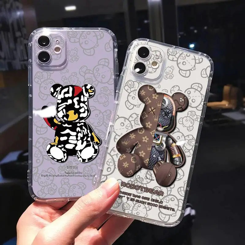 Trendy Cartoon Bear Transparent Case For iPhone 12 Mini 7 7P 11 12 13 Max Pro Mini X Xr Xs 8 Plus 6 6s SE 2020 Isba Cartoon
Trendy Cartoon Bear Transparent Case For iPhone 12 Mini 7 7P 11 12 13 Max Pro Mini X Xr Xs 8 Plus 6 6s SE 2020 Isba Cartoon