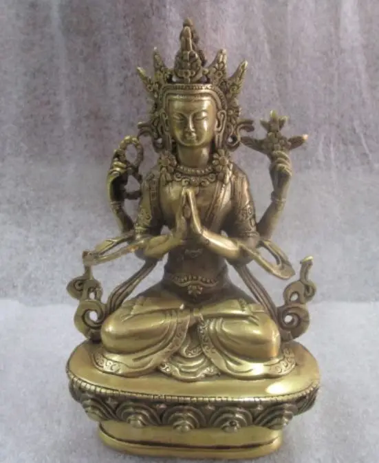 Китайская тибетская статуя из старинной меди ручной работы avalokitesvara/3
Китайская тибетская статуя из старинной меди ручной работы avalokitesvara/3