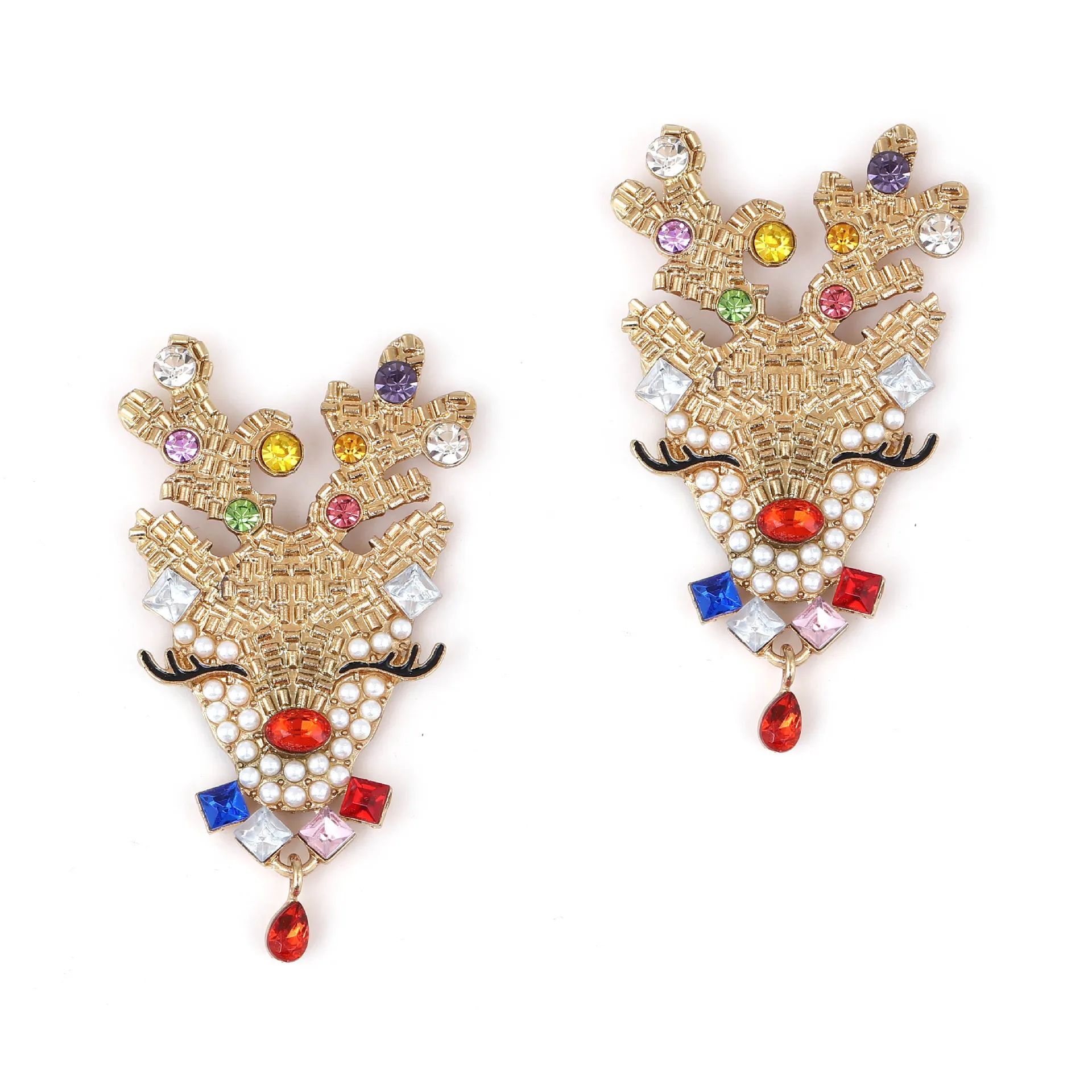 The Border Christmas Day Earring Inset Diamond Pearl Fashionable Personality Zadeer Earring Street Pounded Lovely Fawn Eardrop
The Border Christmas Day Earring Inset Diamond Pearl Fashionable Personality Zadeer Earring Street Pounded Lovely Fawn Eardrop