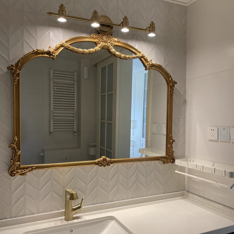 Nordic Mirror Bathroom Vintage Luxury Wall Hanging Wood Irregular Makeup Mirror Vanity Living Room Spiegel Aesthetic Room Decor
Nordic Mirror Bathroom Vintage Luxury Wall Hanging Wood Irregular Makeup Mirror Vanity Living Room Spiegel Aesthetic Room Decor