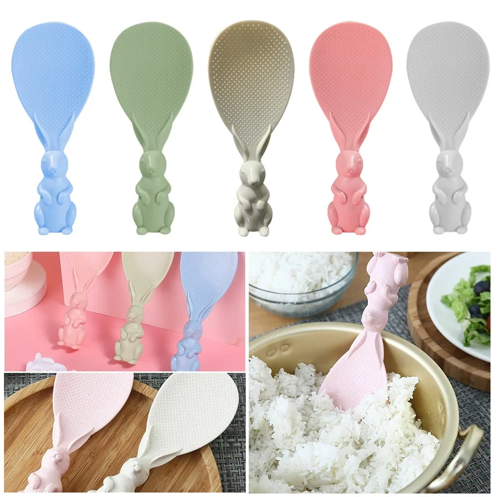 Rice Spoon Creative Home Wheat Straw Rice Spoon Cute Rabbit Non-stick Rice Standing Rabbit Shape Shovel Dining Scoon
Rice Spoon Creative Home Wheat Straw Rice Spoon Cute Rabbit Non-stick Rice Standing Rabbit Shape Shovel Dining Scoon