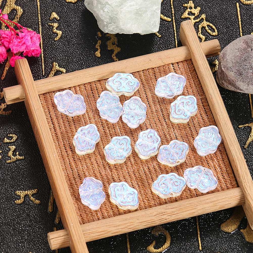 10pcs Aurora Glazed Beads 13mm Auspicious Clouds Interval Spacer Glass Beads for Jewelry Making Bracelet Necklace Accessories
10pcs Aurora Glazed Beads 13mm Auspicious Clouds Interval Spacer Glass Beads for Jewelry Making Bracelet Necklace Accessories