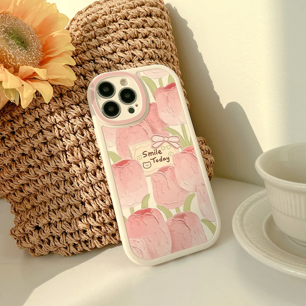 Pink Tulip Flower Phone Case Lovely Women Girl For iphone 8 7 plus x xr xsmax 11 12 13 pro max Back Cover Funda
Pink Tulip Flower Phone Case Lovely Women Girl For iphone 8 7 plus x xr xsmax 11 12 13 pro max Back Cover Funda