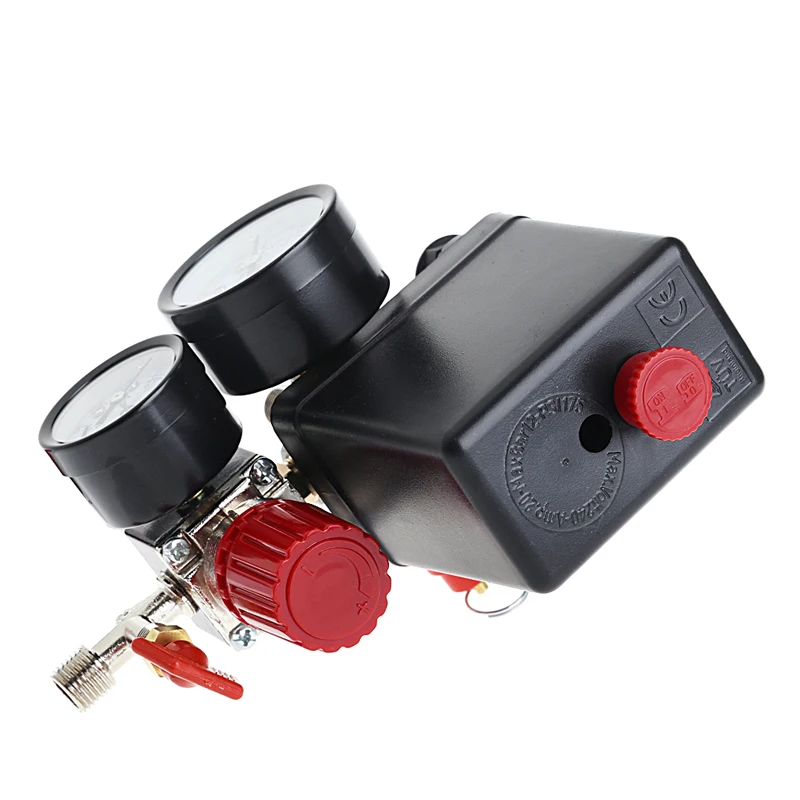 2022 New 120PSI Air Compressor Pressure Valve Switch Manifold Relief Regulator Gauges
2022 New 120PSI Air Compressor Pressure Valve Switch Manifold Relief Regulator Gauges