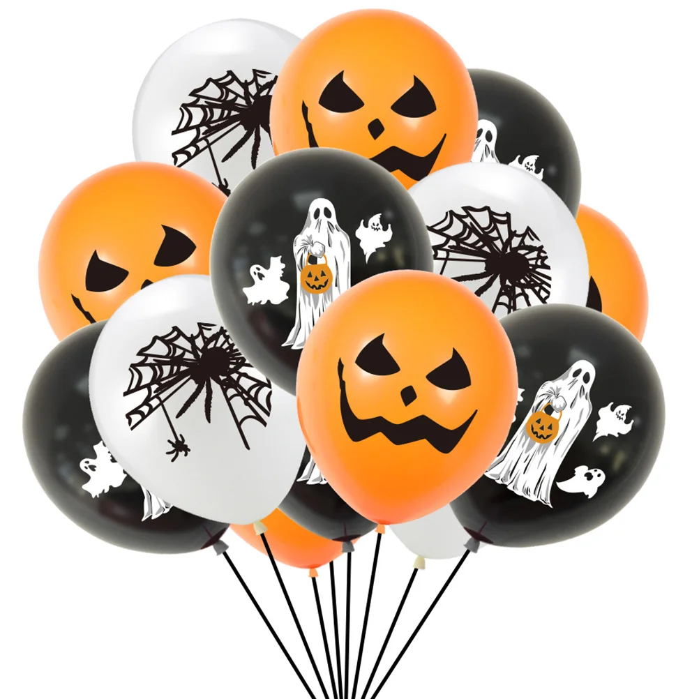 20Pcs Latex Balloons Pumpkin Specter Spider Web Balloons Hanging Supplies Haunted House Decoration
20Pcs Latex Balloons Pumpkin Specter Spider Web Balloons Hanging Supplies Haunted House Decoration