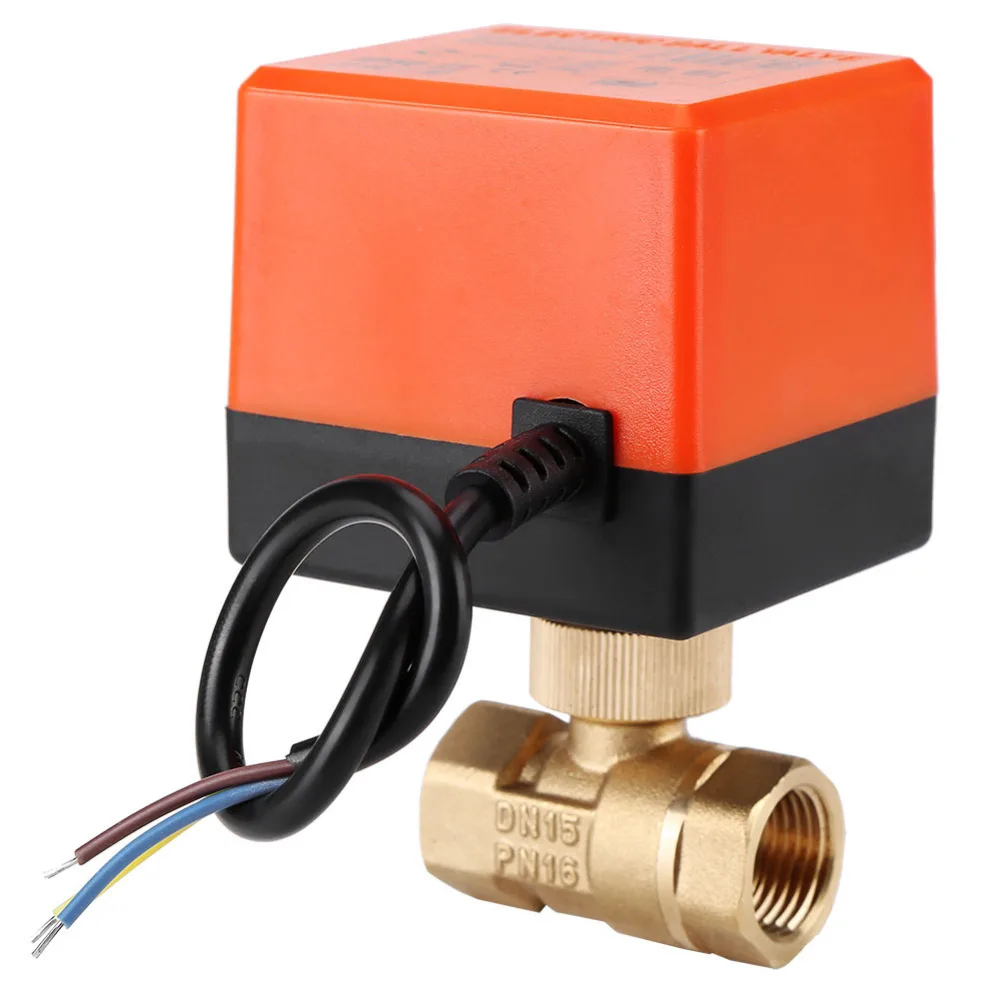 DN15 / DN20 / DN25 brass ball valve DN20 AC 220V 2 way 3 wire -with actuator cable for gas water oil motorized electric 2-way
DN15 / DN20 / DN25 brass ball valve DN20 AC 220V 2 way 3 wire -with actuator cable for gas water oil motorized electric 2-way