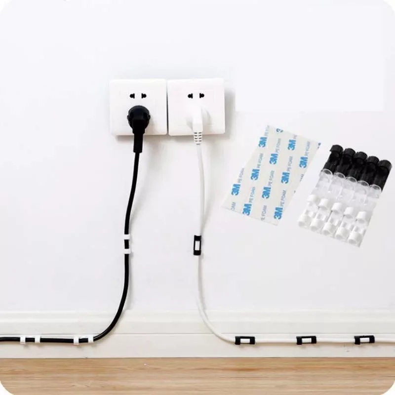 Self-adhesive Wire Fixing Clips Cable Organizers Cable Winder Handy Gadget Desk Set Household Office Supplies
Self-adhesive Wire Fixing Clips Cable Organizers Cable Winder Handy Gadget Desk Set Household Office Supplies