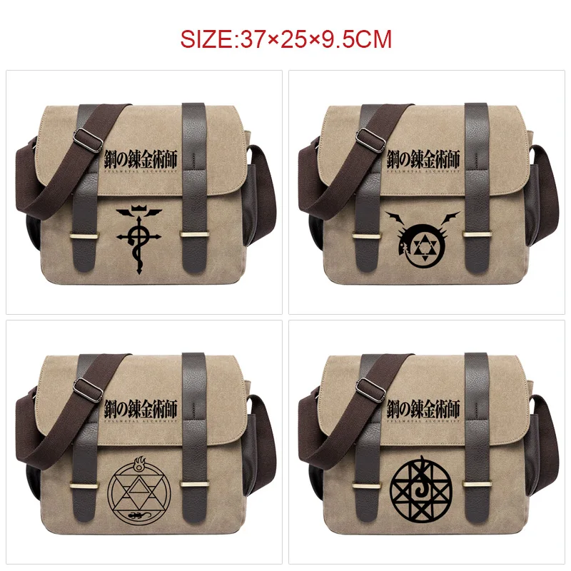 Anime Fullmetal Alchemist Edward Elric Shoulder Bag Messenger Travel Canvas Durable With 2 Leather Belt Buckle Bookbag
Anime Fullmetal Alchemist Edward Elric Shoulder Bag Messenger Travel Canvas Durable With 2 Leather Belt Buckle Bookbag