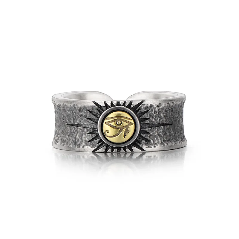 Fashion Two Tone Eye of Horus Rings God Demon Eye Adjustable Ring for Men Women's Engagement Wedding Ring Finger Ring Jewelry
Fashion Two Tone Eye of Horus Rings God Demon Eye Adjustable Ring for Men Women's Engagement Wedding Ring Finger Ring Jewelry