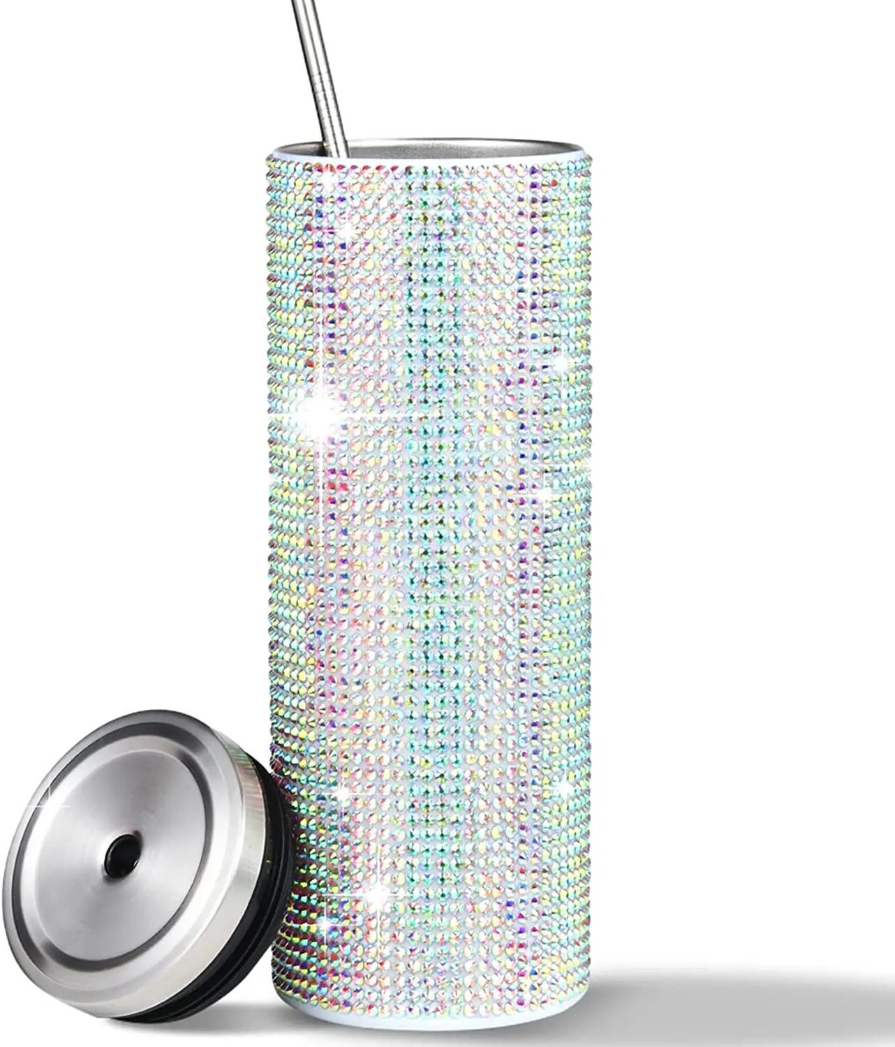 Bling Cup 20oz Rhinestone Water Bottle Glitter Tumbler Diamond Glitter Cups with Lids and Straws Sparkly Studded Skinny Tumblers
Bling Cup 20oz Rhinestone Water Bottle Glitter Tumbler Diamond Glitter Cups with Lids and Straws Sparkly Studded Skinny Tumblers
