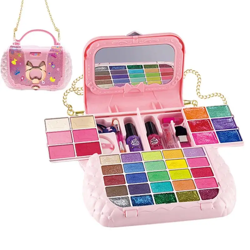 Makeup Set Toy Little Girl Play House Makeup Box Easy To Store Makeup Beauty Set Gifts For Birthday Christmas And Children's Day
Makeup Set Toy Little Girl Play House Makeup Box Easy To Store Makeup Beauty Set Gifts For Birthday Christmas And Children's Day