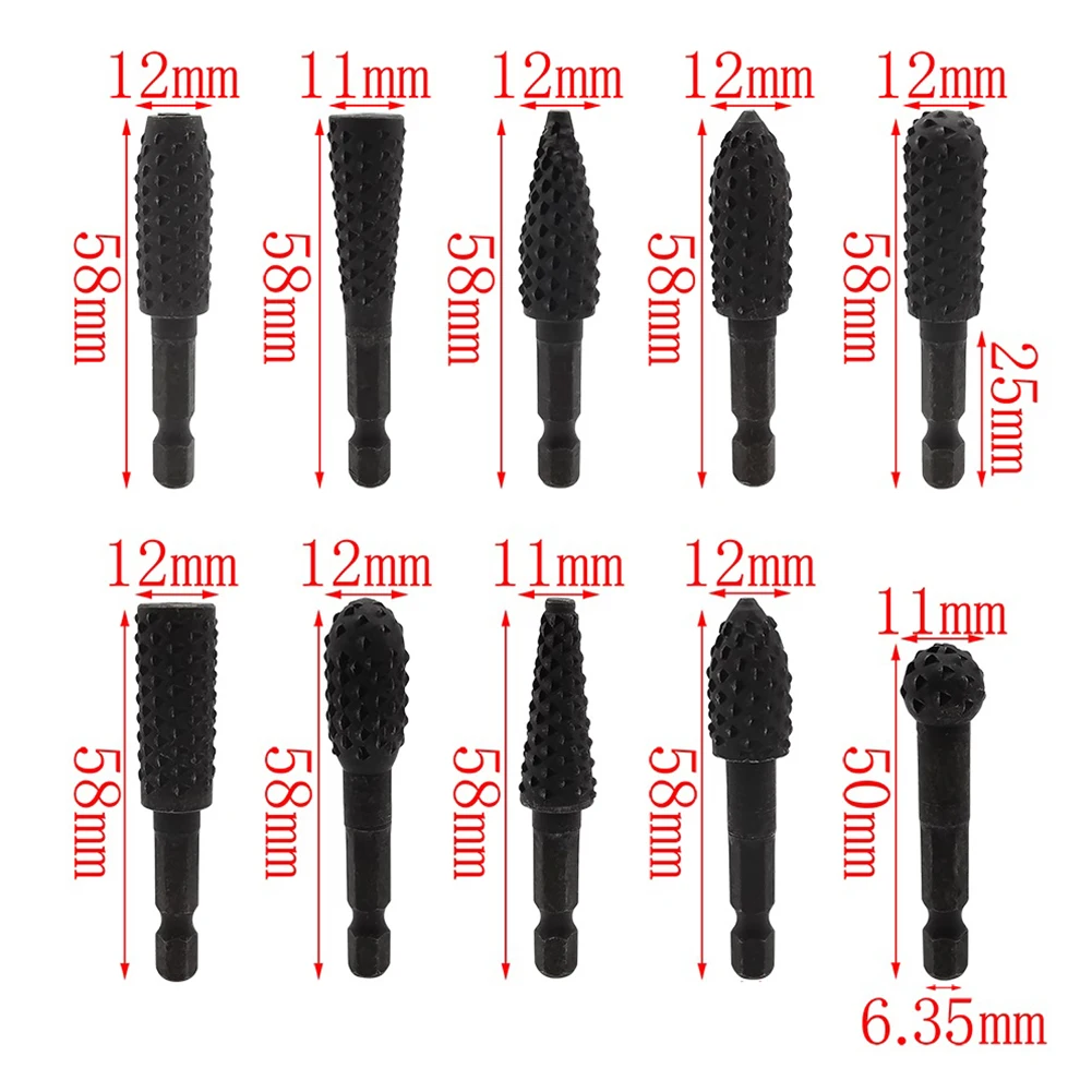 Brand New Carving File Rasp Rotary File Rasp File Drill Bits 45 # Steel 6.35mm(1/4'') Hex Shank Black Strong
Brand New Carving File Rasp Rotary File Rasp File Drill Bits 45 # Steel 6.35mm(1/4'') Hex Shank Black Strong