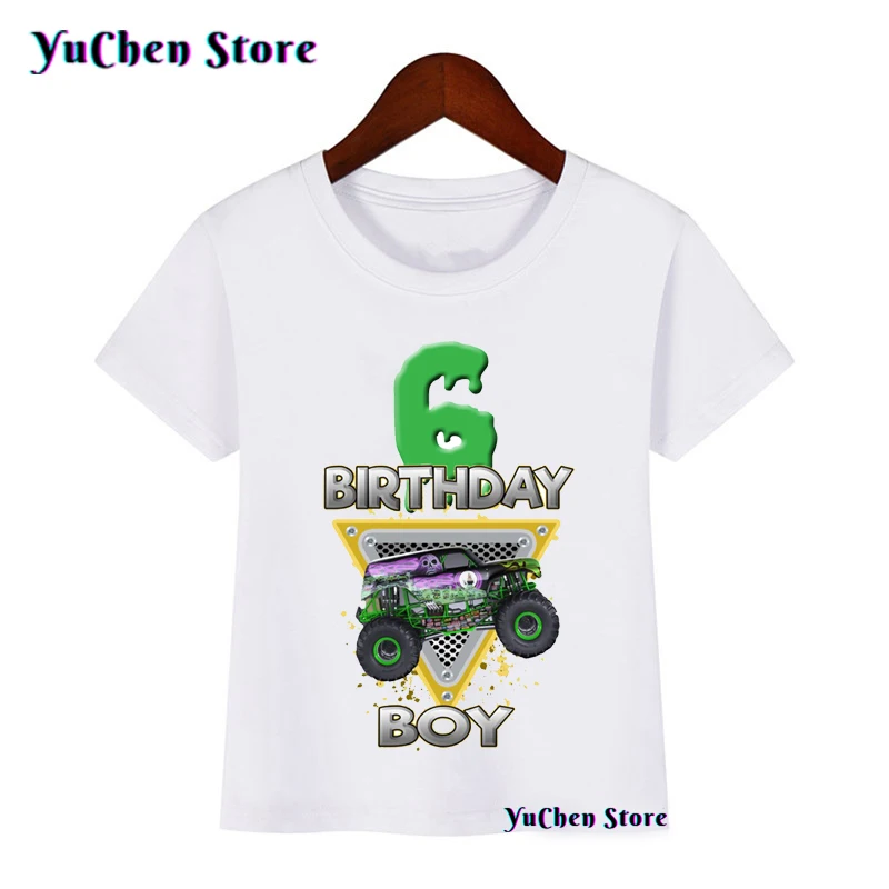 Birthday Boy T-Shirt Monster Truck Birthday Party Monster Truck Jam Gift Clothing T-shirt Children T-shirt 1-10Years Old T-shirt
Birthday Boy T-Shirt Monster Truck Birthday Party Monster Truck Jam Gift Clothing T-shirt Children T-shirt 1-10Years Old T-shirt