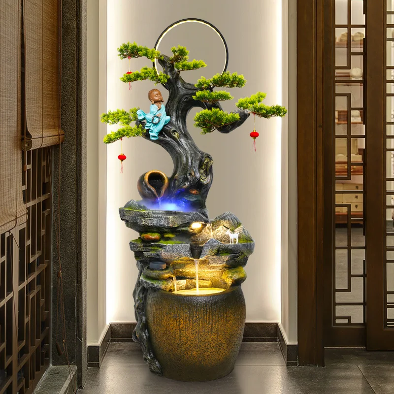 XK Large Flowing Water Ornaments Living Room Entrance Balcony Floor Fountain Water Landscape Decorations
XK Large Flowing Water Ornaments Living Room Entrance Balcony Floor Fountain Water Landscape Decorations