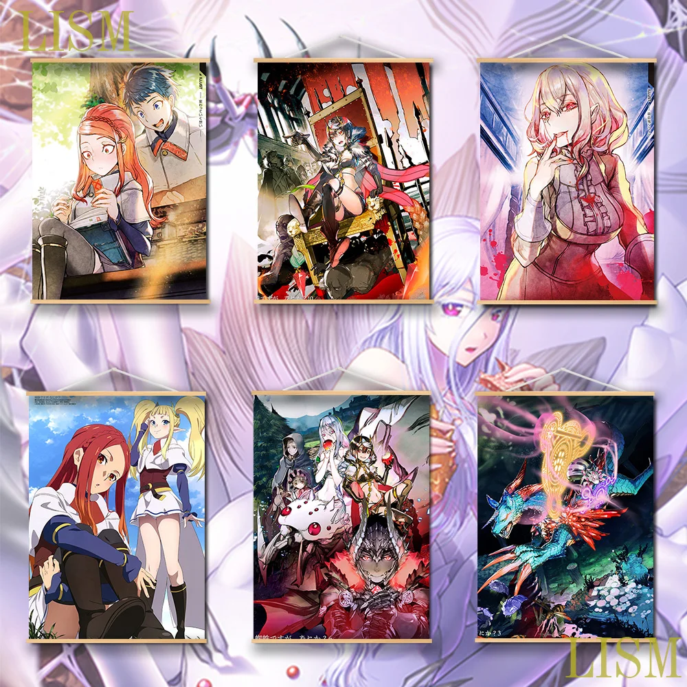 Kumo desu ga, Nani ka Shiraori Ariel Cosplay Anime manga wall Poster solid wood hanging scroll with canvas painting
Kumo desu ga, Nani ka Shiraori Ariel Cosplay Anime manga wall Poster solid wood hanging scroll with canvas painting