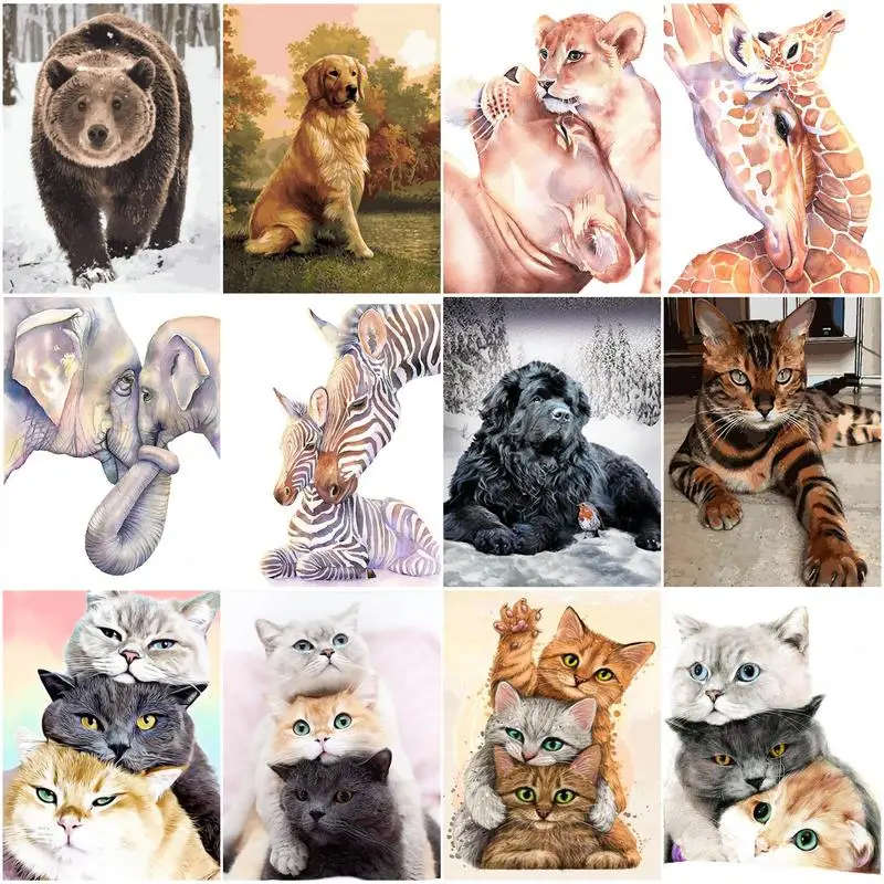 CHENISTORY Oil Painting By Numbers Animals Adults Paints Pictures By Numbers Animal Kits Gift Painting Number Home Decor
CHENISTORY Oil Painting By Numbers Animals Adults Paints Pictures By Numbers Animal Kits Gift Painting Number Home Decor