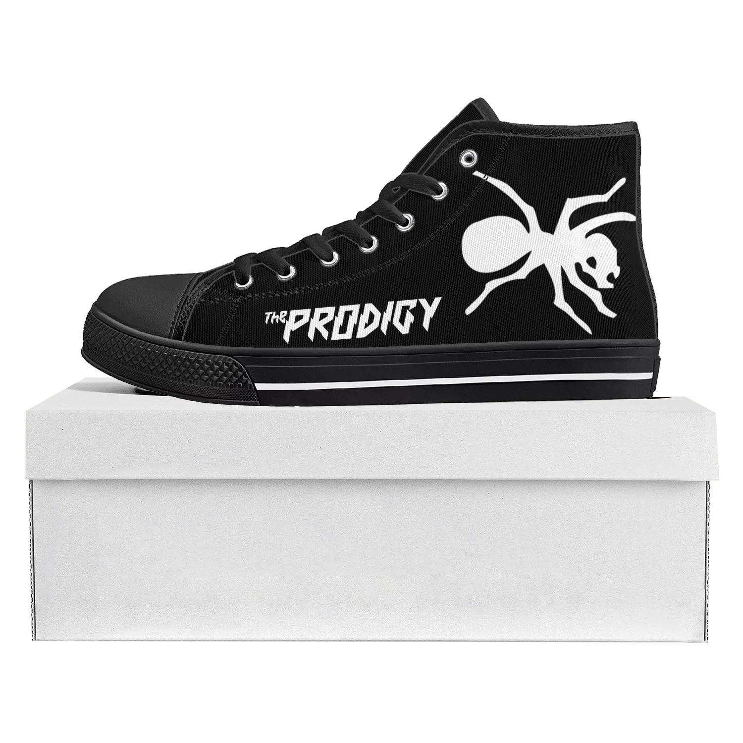 

The Prodigy Rock Band Punk High Top High Quality Sneakers Mens Womens Teenager Canvas Sneaker Casual Couple Shoes Custom Shoe