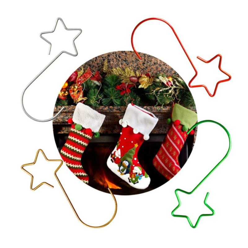20pcs/pack Creative New Star Metal Christmas Hook Family Christmas Ornament Xmas Wreath Hook Home Party Decore Supplies Hanger
20pcs/pack Creative New Star Metal Christmas Hook Family Christmas Ornament Xmas Wreath Hook Home Party Decore Supplies Hanger