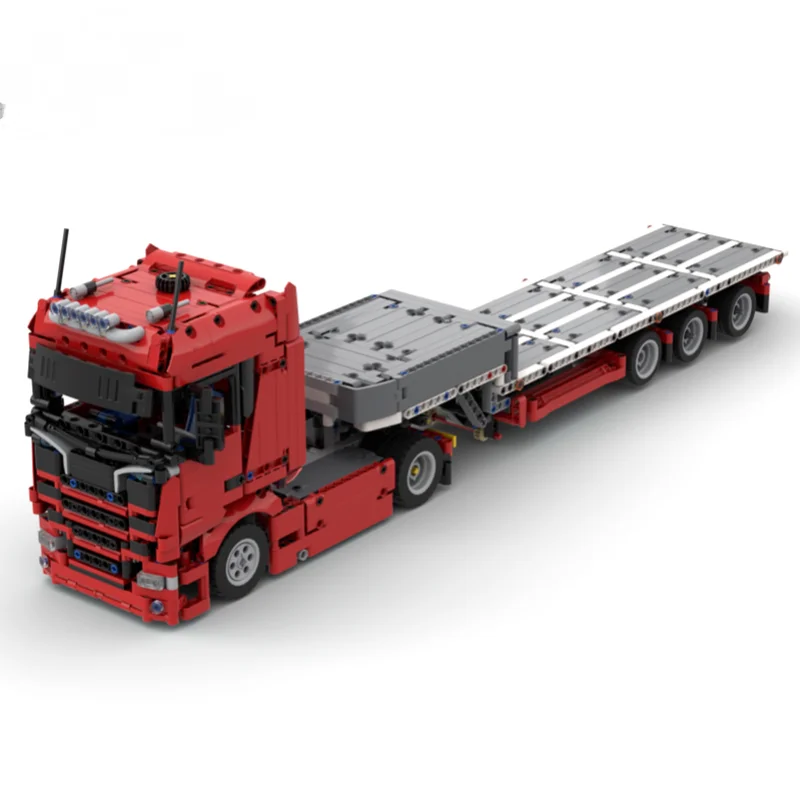 NEW MOC Model Scanias Truck and Steering Trailer Building Blocks Bricks High-Tech Cars DIY Assembly Educational Toys Gifts
NEW MOC Model Scanias Truck and Steering Trailer Building Blocks Bricks High-Tech Cars DIY Assembly Educational Toys Gifts