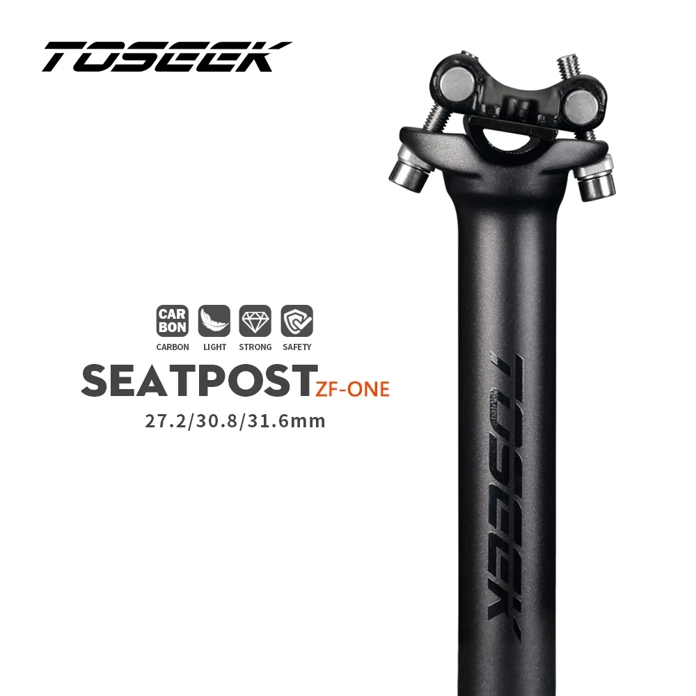 TOSEEK ZF-ONE Carbon Seatpost Bike MTB/Road Cycling Seat Post Seat Tube Bicycle Parts Matte Black Grey Silver
TOSEEK ZF-ONE Carbon Seatpost Bike MTB/Road Cycling Seat Post Seat Tube Bicycle Parts Matte Black Grey Silver