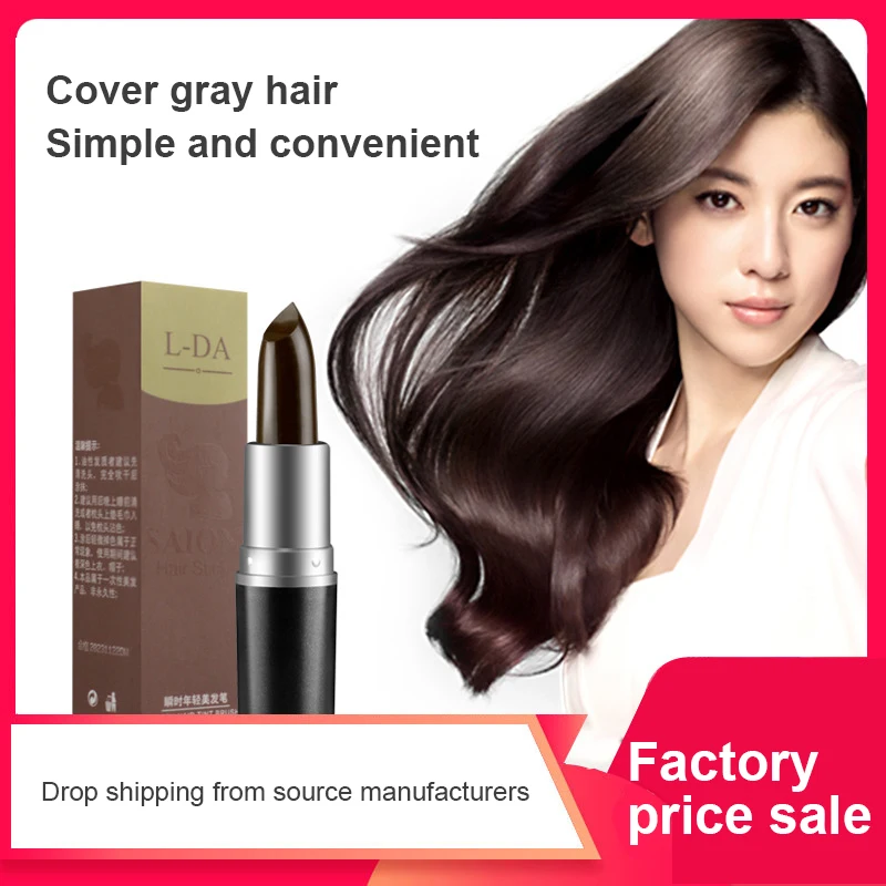 

3.8g One-Time Hair Dye Stick Hair Dye Instant Gray Root Coverage Hair's Color Modify Cream Temporary Fast Coloring Hair Care Pen