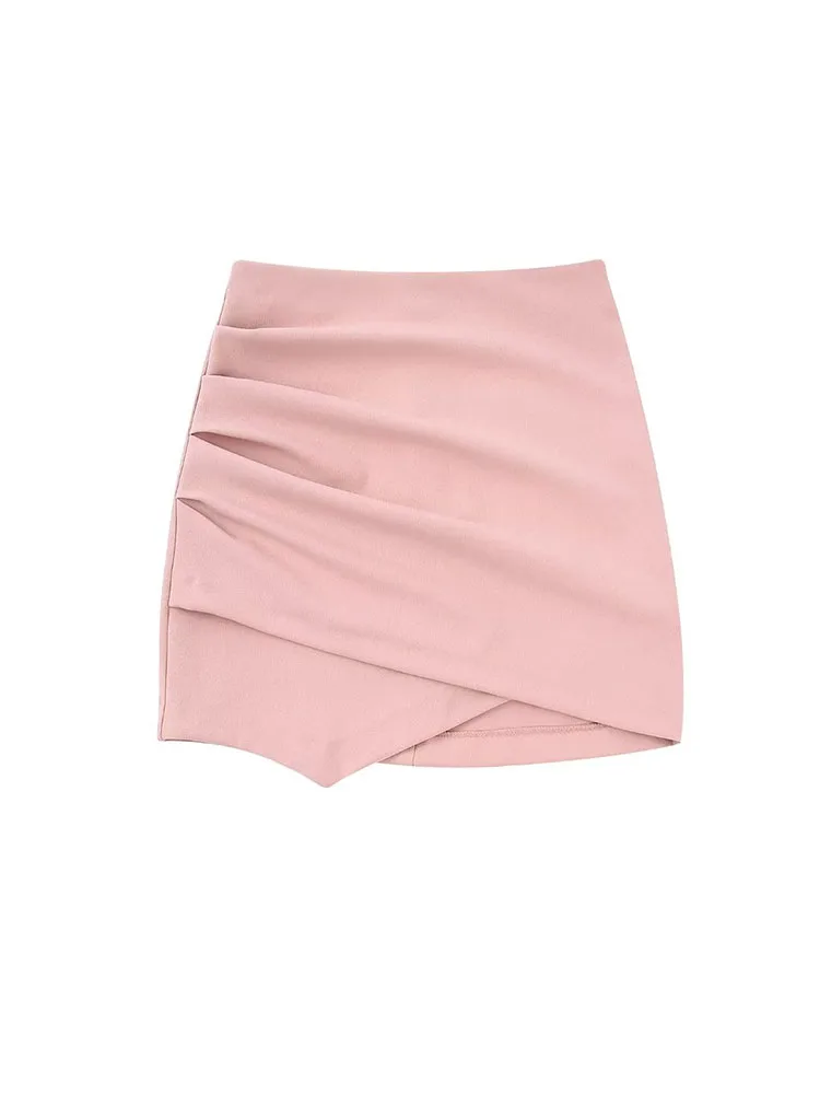 Women 2022 Autumn New Chic Fashion Draped Mini Skirts Vintage Solid Color High Waist Back Zipper Female Skorts Mujer
Women 2022 Autumn New Chic Fashion Draped Mini Skirts Vintage Solid Color High Waist Back Zipper Female Skorts Mujer