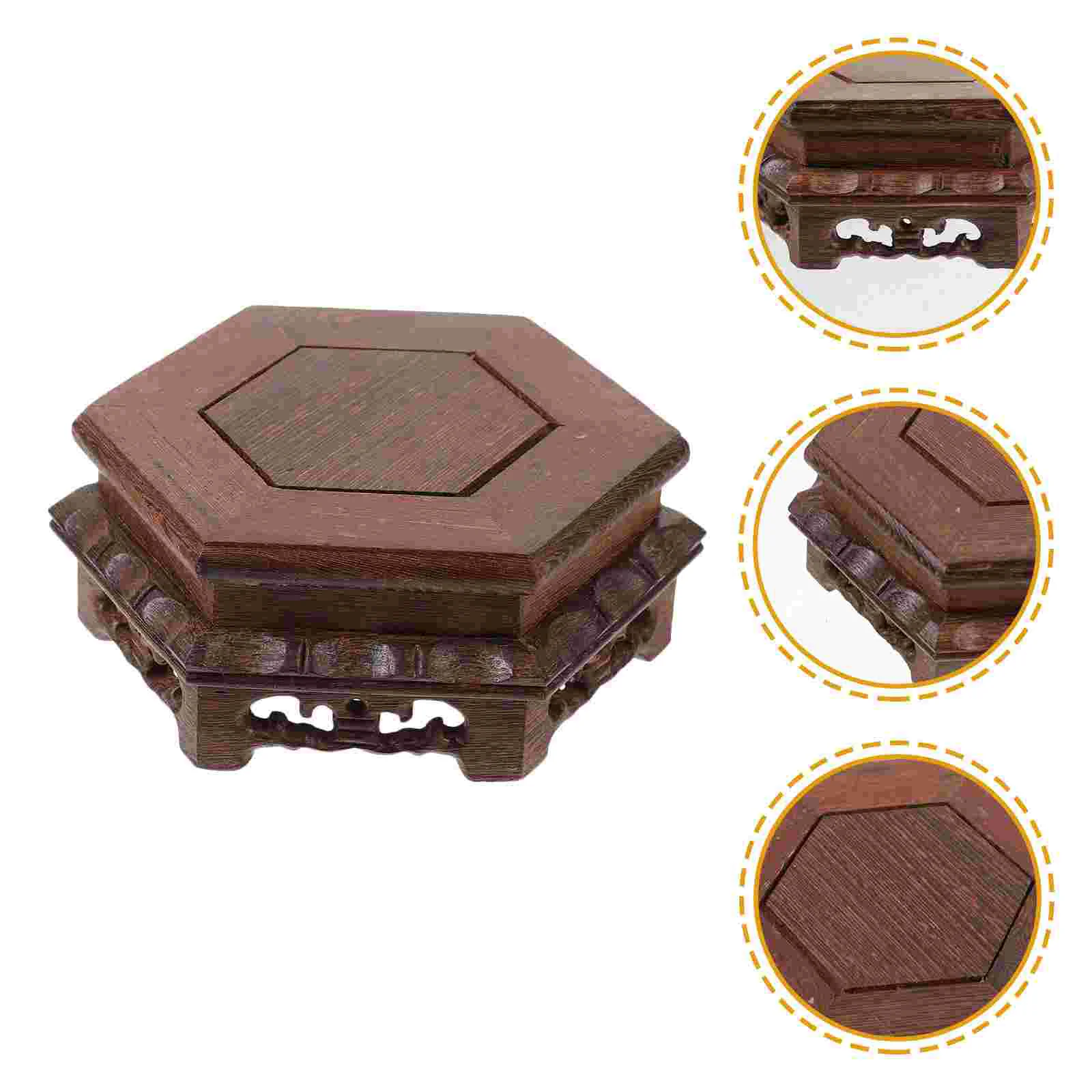 Hexagonal Wood Pot Stand Wood Planter Base Flower Pot Holder Stand Crafts Display Base Riser
Hexagonal Wood Pot Stand Wood Planter Base Flower Pot Holder Stand Crafts Display Base Riser