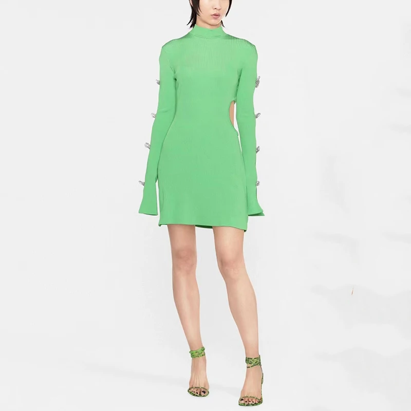 2023 Autumn New Light Luxury Drilling Hollow Out Backpack Hip Knit Dress Sexy Banquet Small Dress High Quality Women's Dresses
2023 Autumn New Light Luxury Drilling Hollow Out Backpack Hip Knit Dress Sexy Banquet Small Dress High Quality Women's Dresses