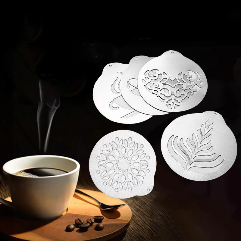 Coffee Latte Latte Art Mold Coffee Shop Barista Designed For DIY5 Piece Art Template Stainless Steel Latte Print Plate
Coffee Latte Latte Art Mold Coffee Shop Barista Designed For DIY5 Piece Art Template Stainless Steel Latte Print Plate